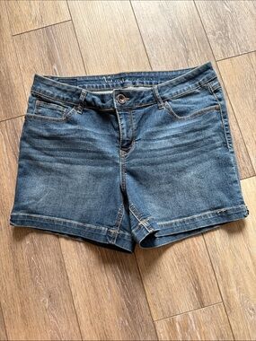 Natural Reflections Dark Blue Denim Jean Shorts